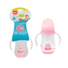 Copo Com Alça Ursinho Rosa 250ml - Buba