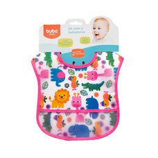 Babador Com Bolso Safari Rosa - Buba