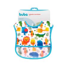 Babador Com Bolso Safari Azul - Buba