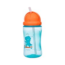 Garrafinha Dino Patinete Azul 340ml - Buba