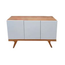 Buffet Confort 3 Portas Cinamomo Claro/Off White - Móveis Rafana