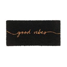 Tapete Capacho Fibra de Coco Uzoo 70x33cm Slim Good Vibes