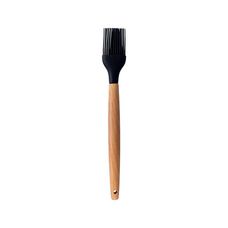 Pincel de Silicone com Cabo de Madeira Preto - Oikos