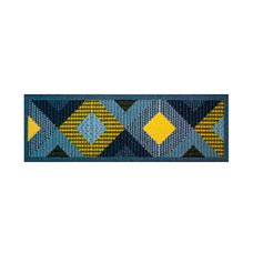 Jogo de Cozinha Tapetes + Passadeira 3 Peças Patchwork Amarelo - Uzoo