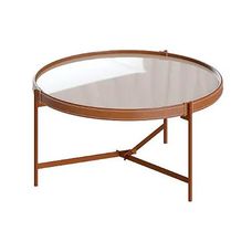 Mesa de Centro Aqua G Off White/Cobre - Imcal
