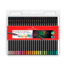 Lápis de Cor Faber-Castell Ecolápis SuperSoft 50 Cores