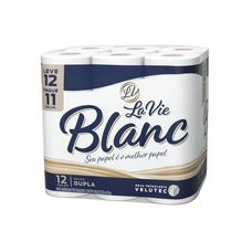 Papel Higiênico La Vie Blanc Folha Dupla Neutro 30m Leve 12 Pague 11