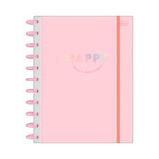 Caderno Tilidisco Universitário Capa Dura 10x1 Happy 160 Folhas - Tilibra - Capas Sortidas