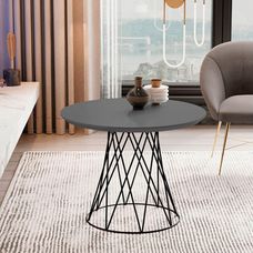 Mesa de Centro JB 8040 Luxo Ônix Pé Preto - JB Bechara