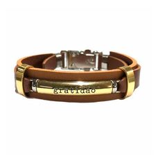 Pulseira Gratidão Dourado - Comercial Carvalho