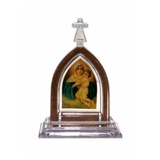 Capelinha Acrílica Mãe Rainha 18cm - Comercial Carvalho