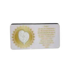 Placa de Mesa Oração Sagrada Família - Comercial Carvalho