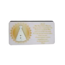 Placa de Mesa Oração  Nossa Senhora Aparecida - Comercial Carvalho