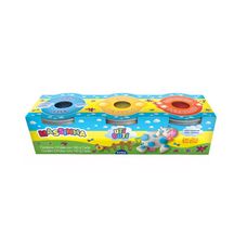 Massinha de Modelar Soft 140g Com 3 Cores - Uti Guti