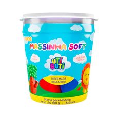 Massinha de Modelar Soft Pote Com 5 Cores 100g Sortidas - Uti Guti