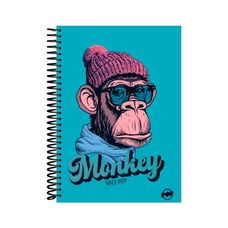 Caderno Espiral Universitário Capa Dura 20x1 Easy Pop Masculino 320 Folhas - Baag - Capas Sortidas