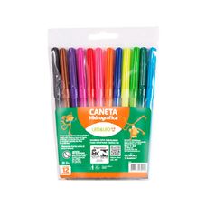 Caneta Hidrográfica 12 Cores - Leo&Leo