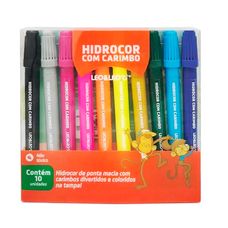 Caneta Hidrográfica 10 Cores Com Carimbo - Leo& Leo