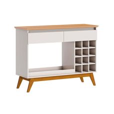Aparador Classic Com Adega Off White/Nature - Imcal