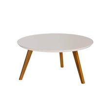 Mesa de Centro Classic Redonda Off White - Imcal