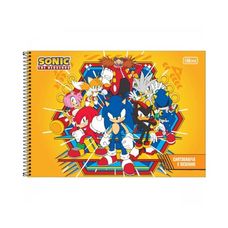 Caderno Cartografia e Desenho Espiral Capa Dura Sonic 80 Folhas - Tilibra - Capas Sortidas