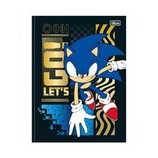 Caderno Brochura Universitário Capa Dura Sonic 80 Folhas - Tilibra - Capas Sortidas