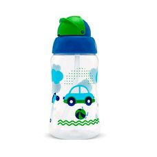 Copo de Transição Com Canudo Viva Azul 330ml - Lolly