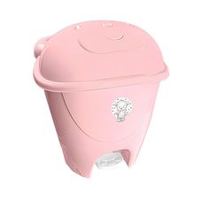 Lixeira Infantil Com Pedal Fofura 12 Litros Rosa - Adoleta Bebê