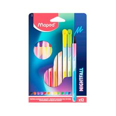 Caneta Hidrográfica Nightfall Média Com 12 Cores - Maped