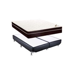 Cama Box Queen Ortobom Exclusive Ortopédico Corino Preto 158x198