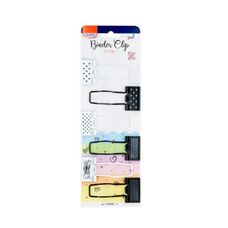 Clipes Para Papel Binder 25mm Suporte Lápis Com 6 Unidades - BRW