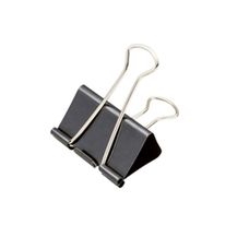 Clipes Para Papel Binder 25mm Preto Com 12 Unidades - BRW