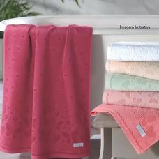 Toalha de Banho Jacquard Romance 70x140cm Rose - Dohler