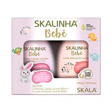 Kit Skalinha Bebê Lavanda Sabonete Líquido + Loção Hidratante 200ml