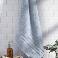 Toalha de Rosto Felpudo Priori Liso 50x70cm Azul - Dohler