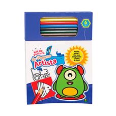 Livro Kit de Pintura do Pequeno Artista: Azul