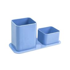 Porta Canetas Duplo Azul Claro - Dello