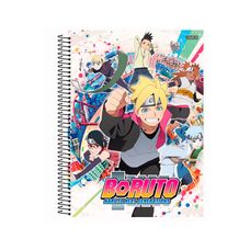 Caderno Espiral Universitário Capa Dura 10x1 Boruto 160 Folhas - São Domingos - Capas Sortidas