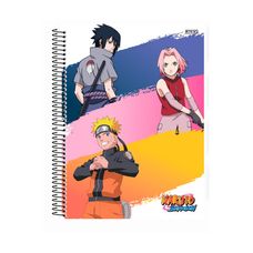Caderno Espiral Universitário Capa Dura 15x1 Naruto 240 Folhas - São Domingos - Capas Sortidas