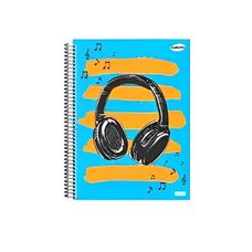 Caderno Espiral Universitário Capa Dura 1x1 Kbom! Masculino 96 Folhas - São Domingos - Capas Sortidas