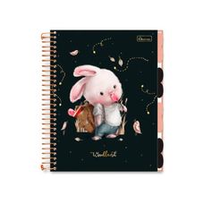 Caderno Espiral Colegial Capa Dura 15x1 Woodland 240 Folhas - Cadersil - Capas Sortidas