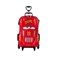 Mochila Com Rodinhas Carros McQueen 3D - Maxtoy