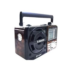 Rádio 9 Faixas Estilo Retrô F-Sound Marrom Am Fm Usb Bivolt