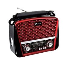 Rádio Retrô F-Sound Bluetooth Rádio USB Vermelho Bivolt