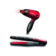 Kit Secador Max Travel SC-10 + Prancha Alisadora Tourmaline Íon Plus P-11 Bivolt - Mondial