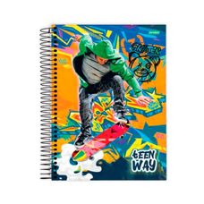 Caderno Espiral 1/4 Capa Dura Teen Way 96 Folhas - Jandaia - Capas Sortidas