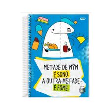 Caderno Espiral Universitário Capa Dura 1x1 Flork 80 Folhas - Jandaia - Capas Sortidas