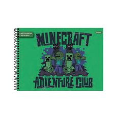 Caderno Cartografia Capa Dura Minecraft 80 Folhas - Foroni