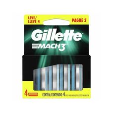 Refil Para Barbear Gillette Mach3 Leve 4 Pague 3 Unidades