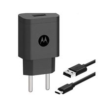 Carregador de Parede Motorola Turbo Power 10W 100-240V Com Cabo USB Tipo-C